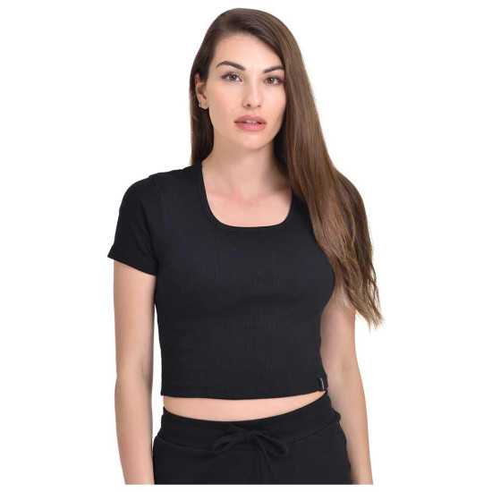 Target Γυναικεία κοντομάνικη μπλούζα Cotton Rib 2x1 Crop Top Rib Cotton Target Γυναικεία κοντομάνικη μπλούζα Cotton Rib 2x1 Crop Top Rib Cotton